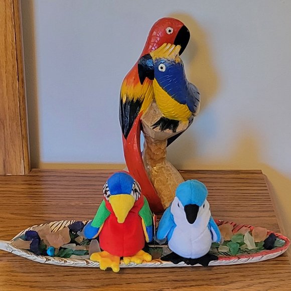 Ty Beanie Babies *RARE ERROR STAMP* Jabber Parrot Bird 1997 (Retired) - Picture 4 of 16